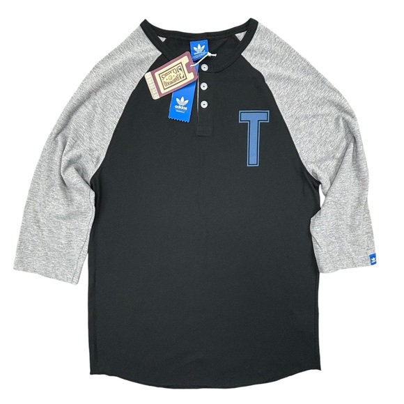 NWT- Adidas- Minnesota Timberwolves‎ 3/4 sleeve T-shirt- Small - Picture 1 of 3